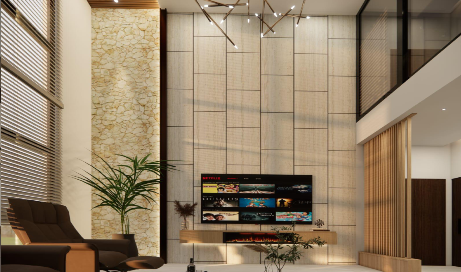 F-11 house modern Tv lounge construction by hassan and hussain enterprises